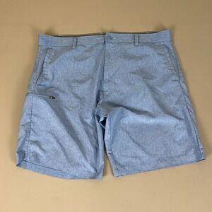 Burnside Shorts Heather‎ Ink Blue Flat Front Size 40